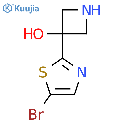 3-(5-bromo-1,3-thiazol-2-yl)azetidin-3-ol structure