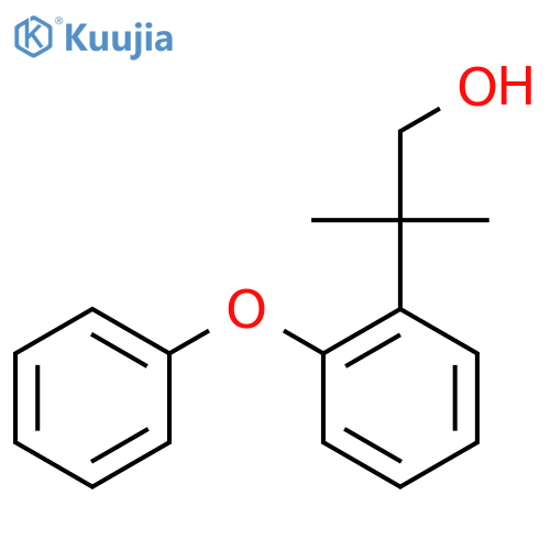 2-methyl-2-(2-phenoxyphenyl)propan-1-ol structure
