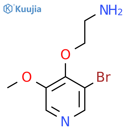 2-(3-bromo-5-methoxypyridin-4-yl)oxyethan-1-amine structure
