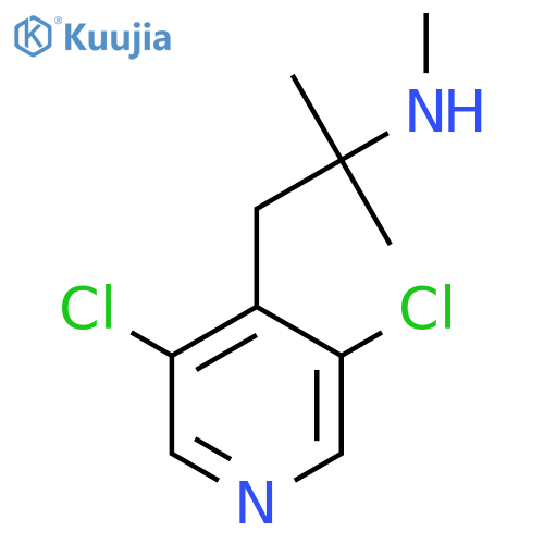1-(3,5-dichloropyridin-4-yl)-2-methylpropan-2-yl(methyl)amine structure