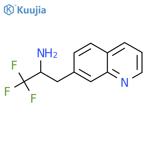 1,1,1-trifluoro-3-(quinolin-7-yl)propan-2-amine structure
