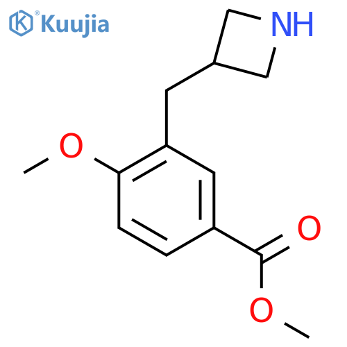 methyl 3-(azetidin-3-yl)methyl-4-methoxybenzoate structure