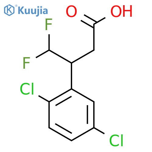3-(2,5-dichlorophenyl)-4,4-difluorobutanoic acid structure
