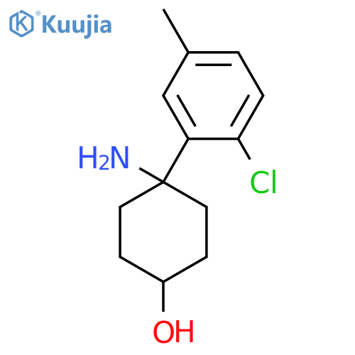 4-amino-4-(2-chloro-5-methylphenyl)cyclohexan-1-ol structure