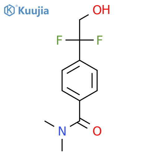 4-(1,1-difluoro-2-hydroxyethyl)-N,N-dimethylbenzamide structure
