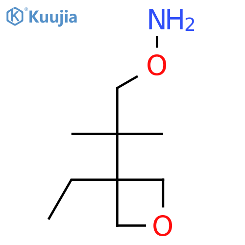 O-2-(3-ethyloxetan-3-yl)-2-methylpropylhydroxylamine structure