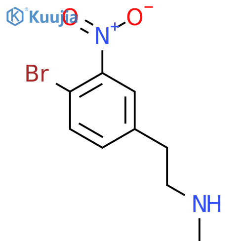 2-(4-bromo-3-nitrophenyl)ethyl(methyl)amine structure
