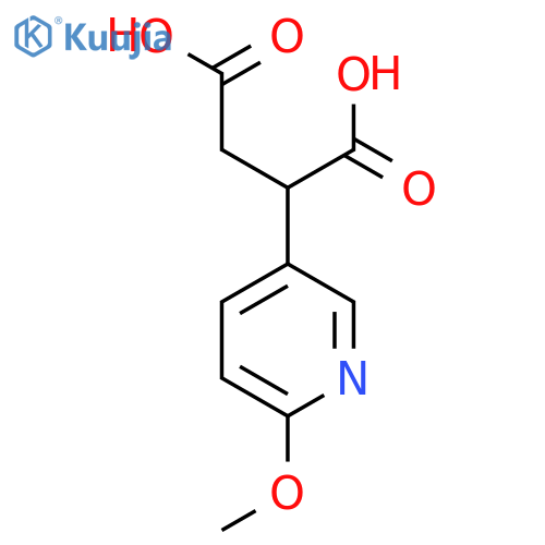 2-(6-methoxypyridin-3-yl)butanedioic acid structure