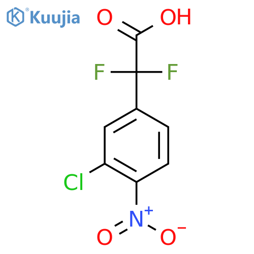 2-(3-chloro-4-nitrophenyl)-2,2-difluoroacetic acid structure