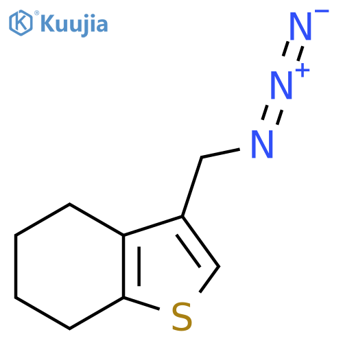 3-(azidomethyl)-4,5,6,7-tetrahydro-1-benzothiophene structure