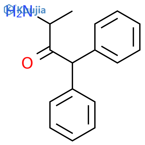 3-amino-1,1-diphenylbutan-2-one structure