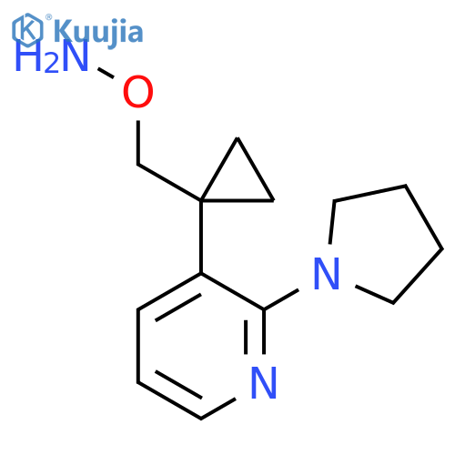O-({1-2-(pyrrolidin-1-yl)pyridin-3-ylcyclopropyl}methyl)hydroxylamine structure