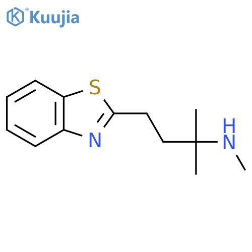 4-(1,3-benzothiazol-2-yl)-2-methylbutan-2-yl(methyl)amine structure