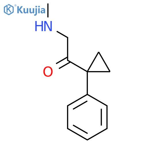 2-(methylamino)-1-(1-phenylcyclopropyl)ethan-1-one structure