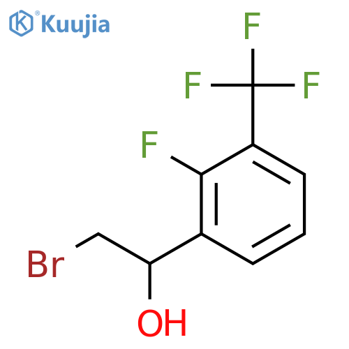 2-bromo-1-2-fluoro-3-(trifluoromethyl)phenylethan-1-ol structure