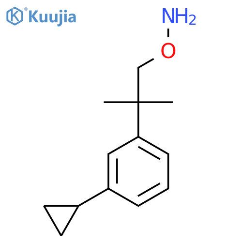 O-2-(3-cyclopropylphenyl)-2-methylpropylhydroxylamine structure