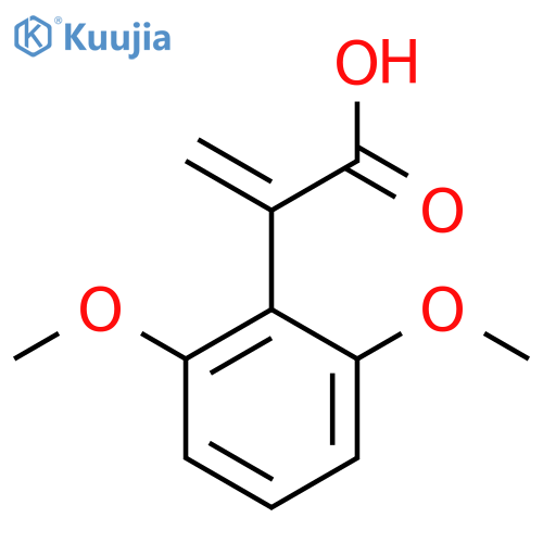 2-(2,6-dimethoxyphenyl)prop-2-enoic acid structure