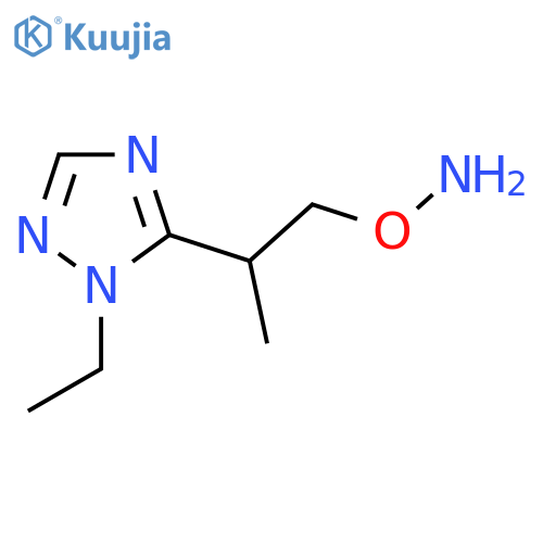 O-2-(1-ethyl-1H-1,2,4-triazol-5-yl)propylhydroxylamine structure