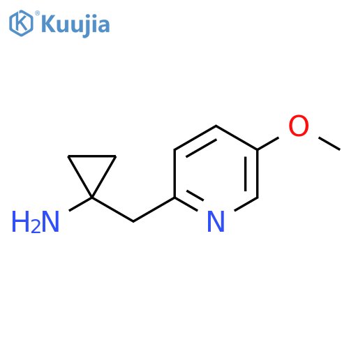 1-(5-methoxypyridin-2-yl)methylcyclopropan-1-amine structure