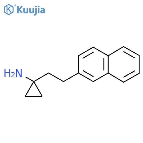 1-2-(naphthalen-2-yl)ethylcyclopropan-1-amine structure