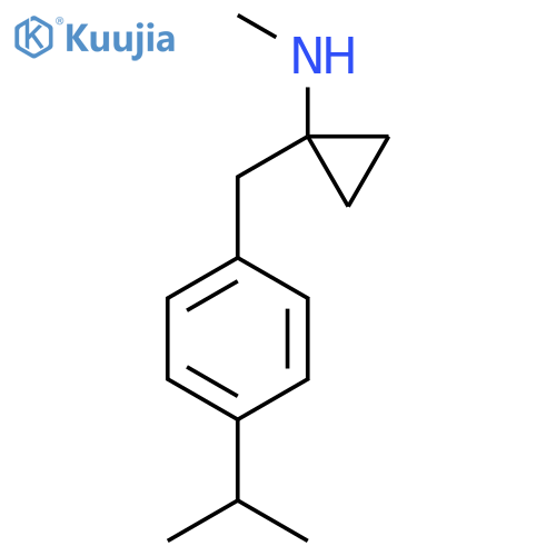 N-methyl-1-{4-(propan-2-yl)phenylmethyl}cyclopropan-1-amine structure