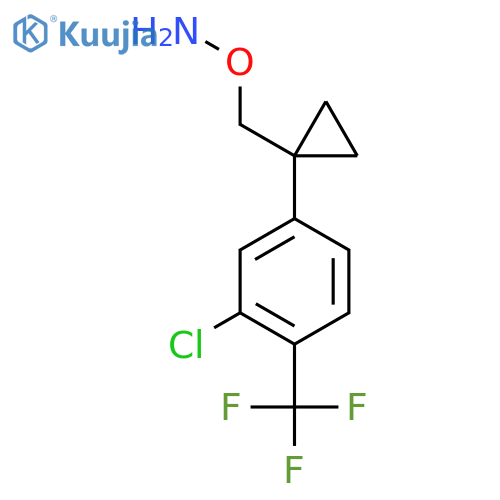 O-({1-3-chloro-4-(trifluoromethyl)phenylcyclopropyl}methyl)hydroxylamine structure