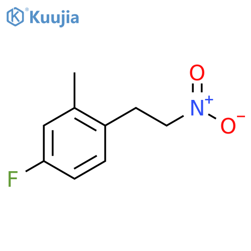 4-fluoro-2-methyl-1-(2-nitroethyl)benzene structure