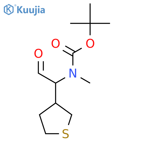 tert-butyl N-methyl-N-2-oxo-1-(thiolan-3-yl)ethylcarbamate structure