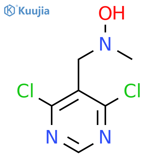 N-(4,6-dichloropyrimidin-5-yl)methyl-N-methylhydroxylamine structure