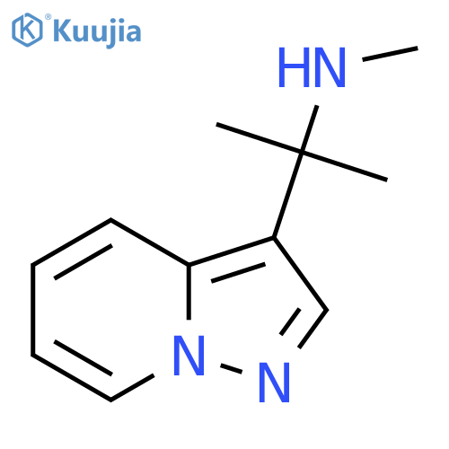 methyl(2-{pyrazolo1,5-apyridin-3-yl}propan-2-yl)amine structure