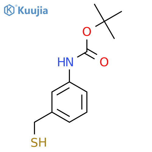 tert-butyl N-3-(sulfanylmethyl)phenylcarbamate structure