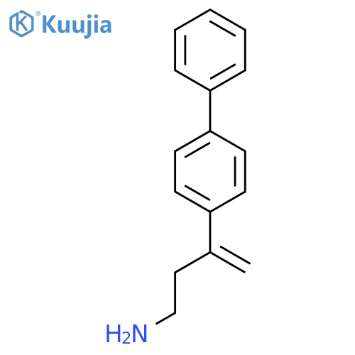 3-(4-phenylphenyl)but-3-en-1-amine structure