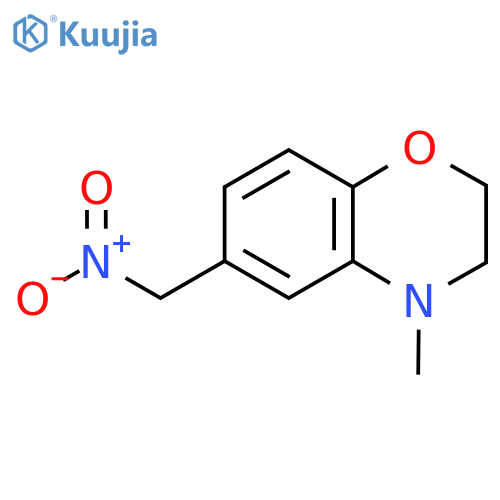 4-methyl-6-(nitromethyl)-3,4-dihydro-2H-1,4-benzoxazine structure