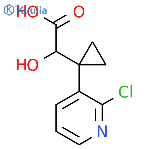 2-1-(2-chloropyridin-3-yl)cyclopropyl-2-hydroxyacetic acid structure