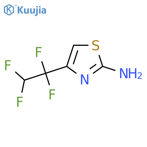 4-(1,1,2,2-tetrafluoroethyl)-1,3-thiazol-2-amine structure