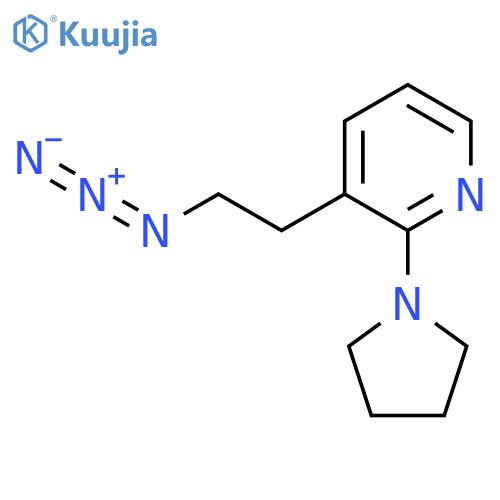 3-(2-azidoethyl)-2-(pyrrolidin-1-yl)pyridine structure