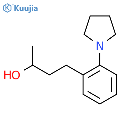 4-2-(pyrrolidin-1-yl)phenylbutan-2-ol structure