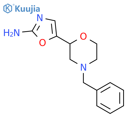 5-(4-benzylmorpholin-2-yl)-1,3-oxazol-2-amine structure