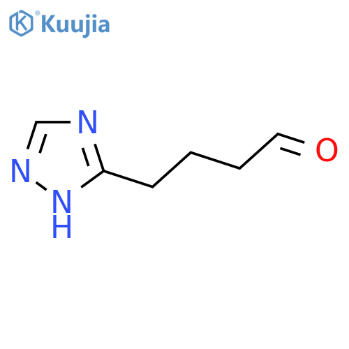 4-(1H-1,2,4-triazol-3-yl)butanal structure