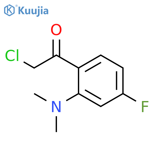2-chloro-1-2-(dimethylamino)-4-fluorophenylethan-1-one structure