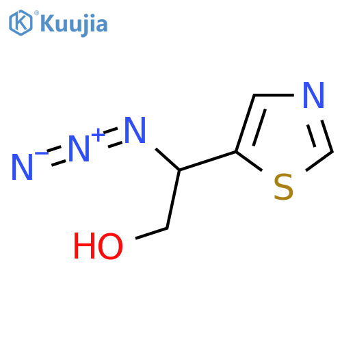 2-azido-2-(1,3-thiazol-5-yl)ethan-1-ol structure