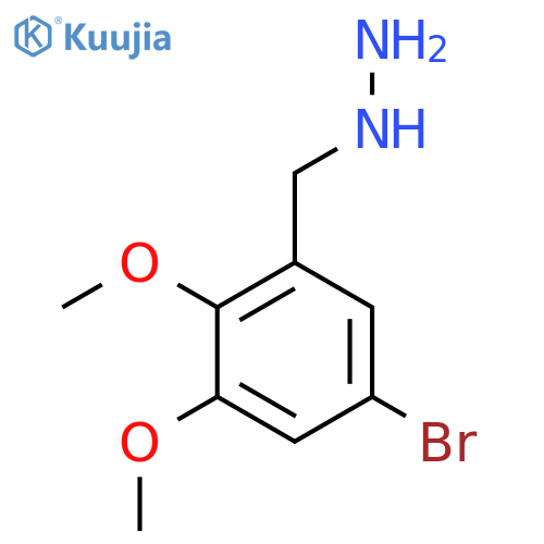 (5-bromo-2,3-dimethoxyphenyl)methylhydrazine structure