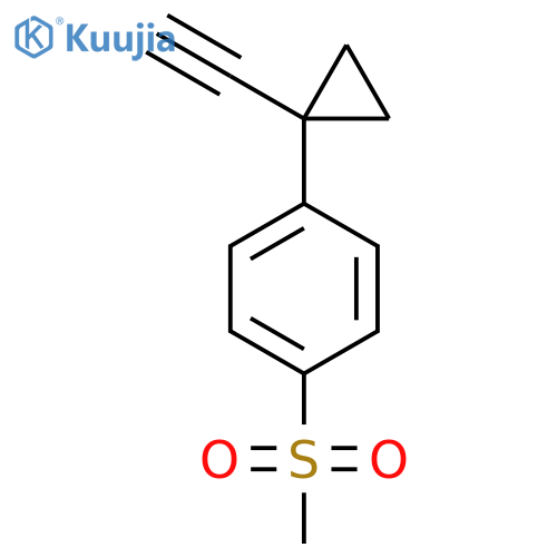 1-(1-ethynylcyclopropyl)-4-methanesulfonylbenzene structure
