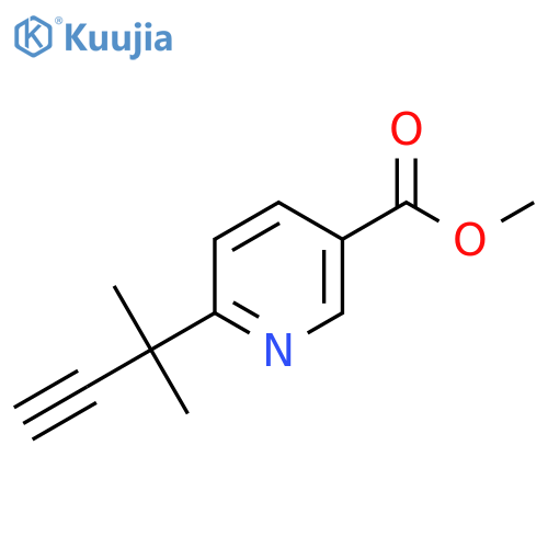 methyl 6-(2-methylbut-3-yn-2-yl)pyridine-3-carboxylate structure