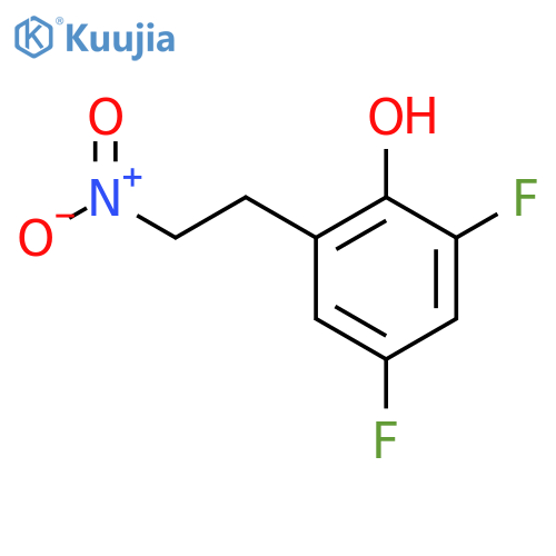 2,4-difluoro-6-(2-nitroethyl)phenol structure