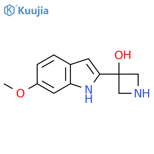 3-(6-methoxy-1H-indol-2-yl)azetidin-3-ol structure