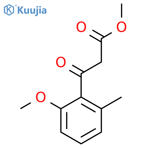 methyl 3-(2-methoxy-6-methylphenyl)-3-oxopropanoate structure