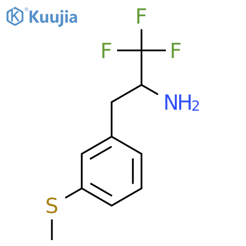 1,1,1-trifluoro-3-3-(methylsulfanyl)phenylpropan-2-amine structure
