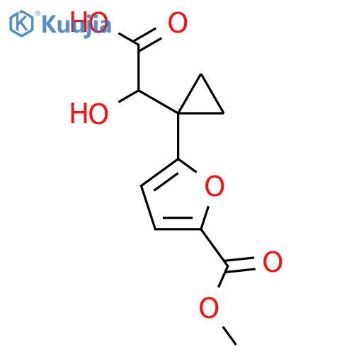 2-hydroxy-2-{1-5-(methoxycarbonyl)furan-2-ylcyclopropyl}acetic acid structure