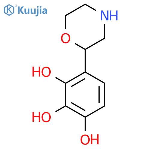 4-(morpholin-2-yl)benzene-1,2,3-triol structure